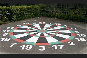 Playground Dartboard Markings