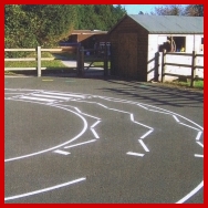 Playground Road with Zebra Crossing Markings
